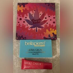 Eyeshadow, Highlighter and Liquid Highlighter Combo